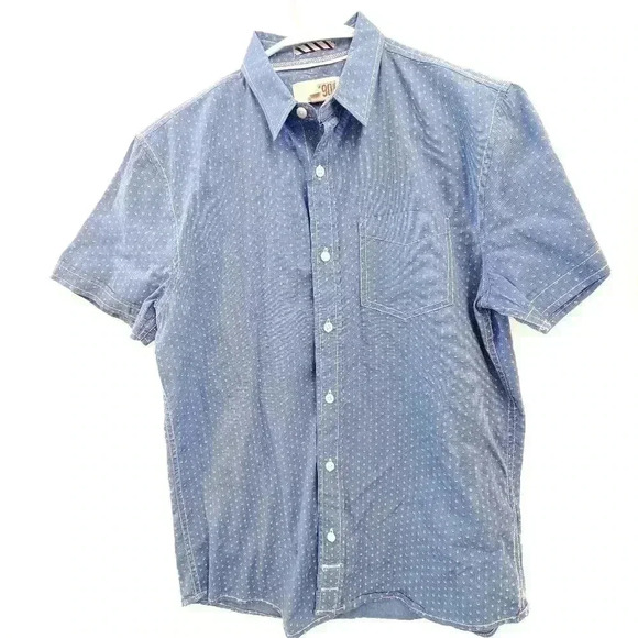1901 Dress Shirt Small Blue Short Sleeve Pattern 100% Cotton - Picture 1 of 5